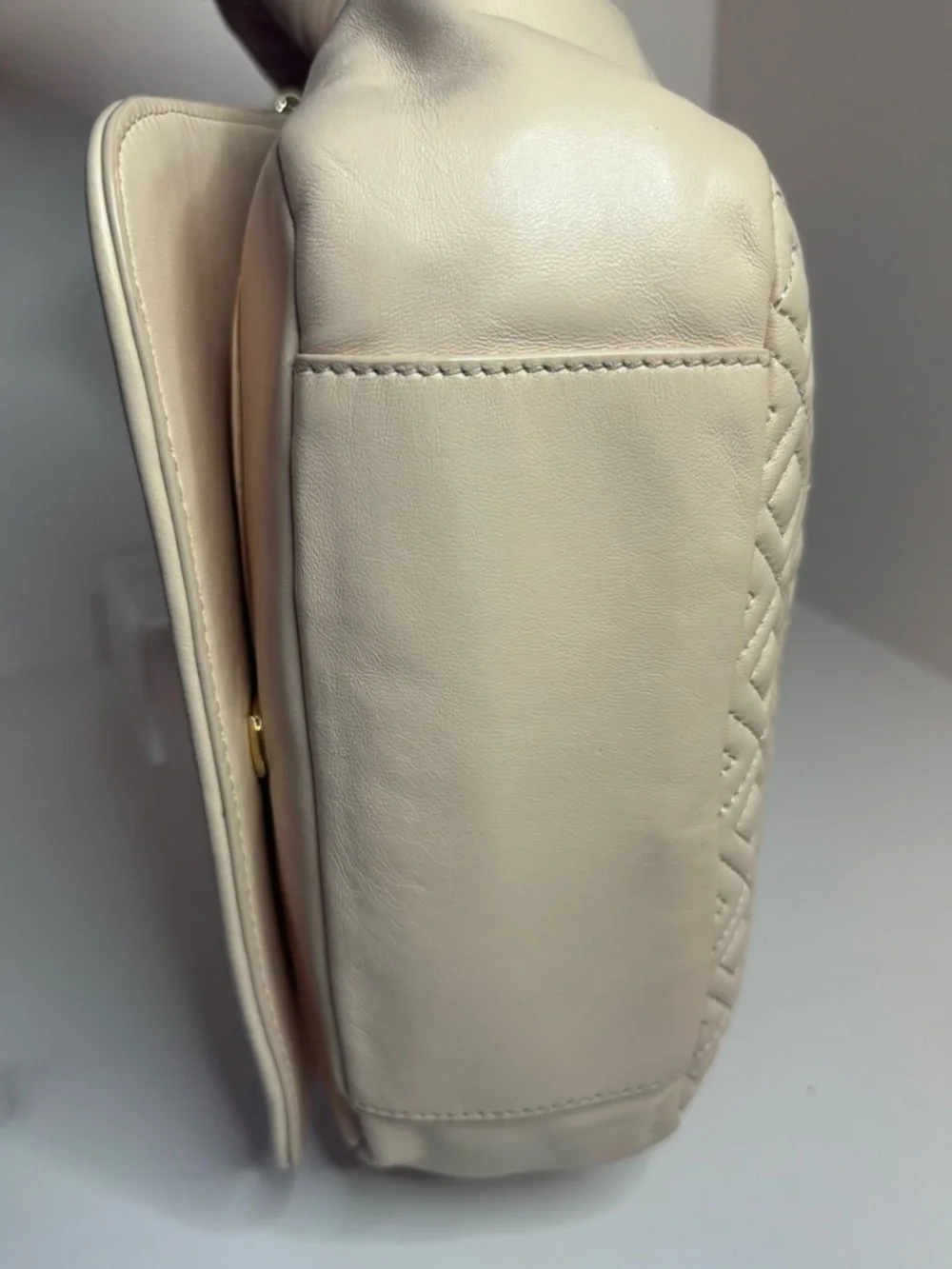#248 Tory Burch Marion Quilted Leather Small Flap Chain Shoulder Bag